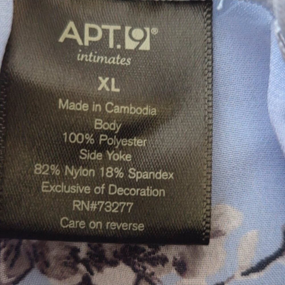 Apt 9 Intimates Mesh Babydoll Sleepwear Top - Picture 3 of 4